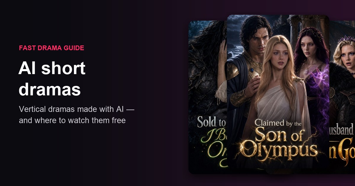 AI short drama posters: Claimed by the Son of Olympus, Sold to the Beast King and My Beggar Husband Is the Dragon God
